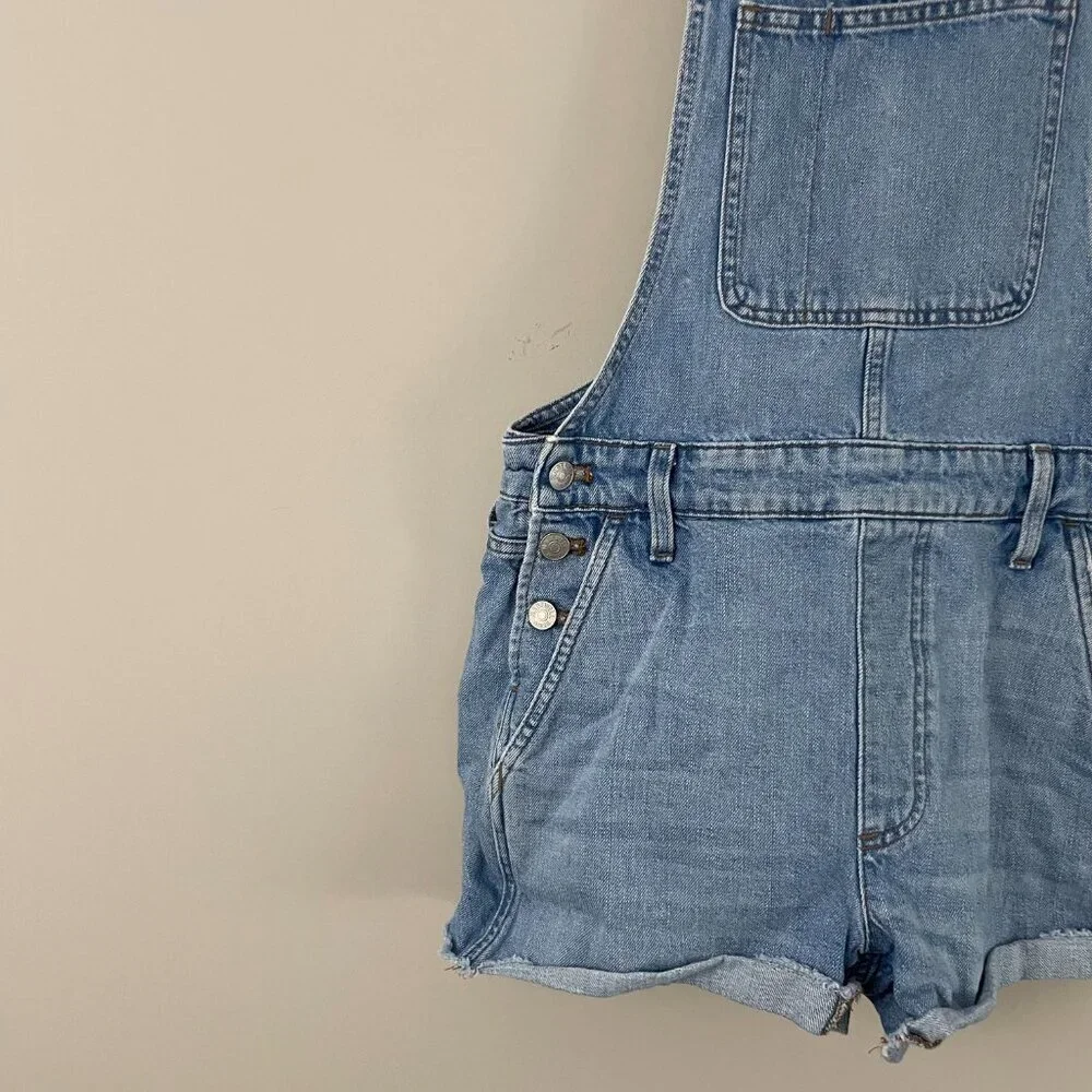 Madewell Adirondack Short Overalls in Phillips Wash Size Small - Picture 6 of 6
